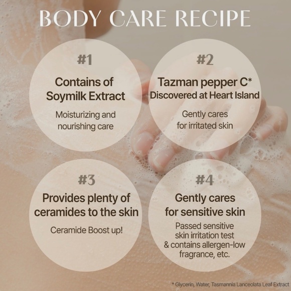 KUNDAL Rich Soymilk Creamy Body Cream 500ml+500ml+100ml Mellow Vanilla Scenting - Picture 4 of 8